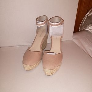 Marc Fisher Teelan Espadrilles platform wedge 11m